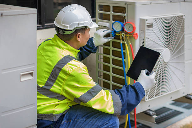Professional Hvac technician working in Rosman, NC